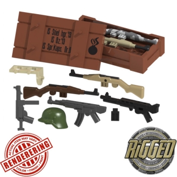 Custom Brick Forge WW2 deutsches Waffen Set für z.B. LEGO ® Figuren